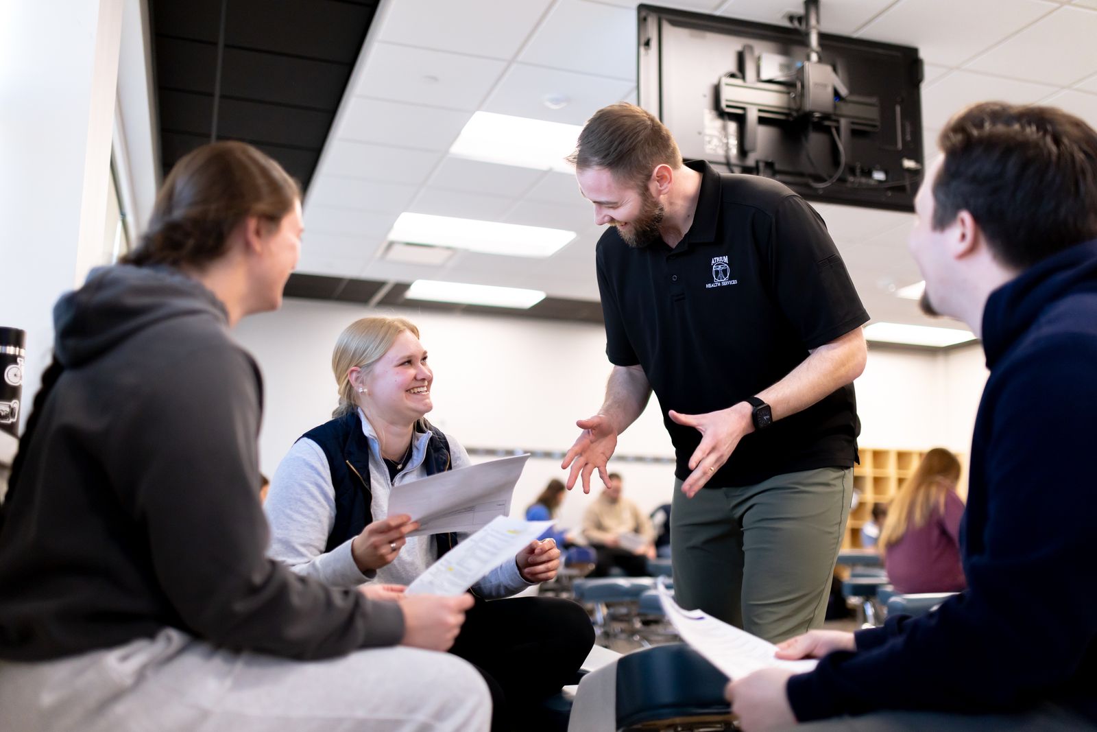 Logan University faculty mentoring students