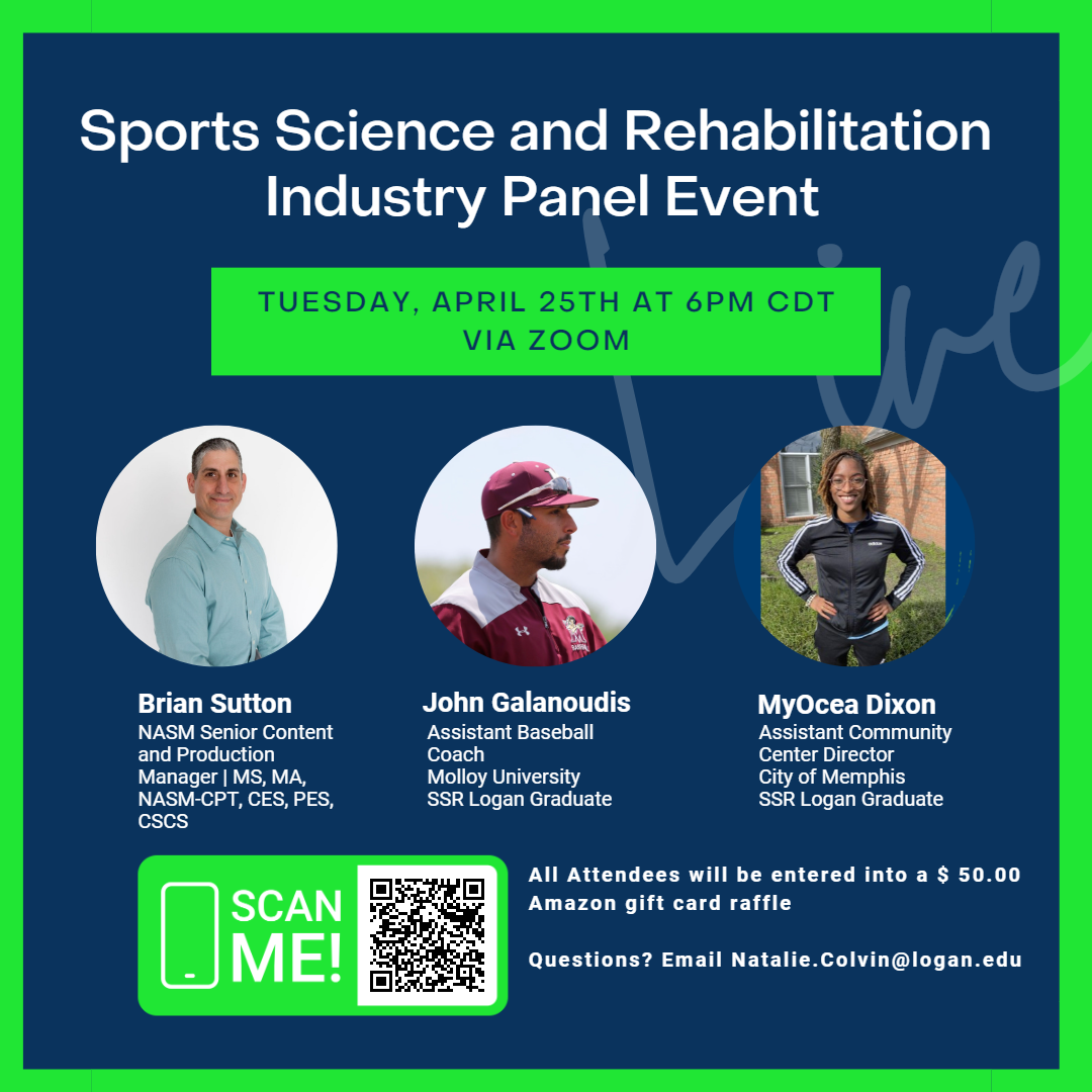 Sports Science and Rehabilitation Industry Panel Event Logan